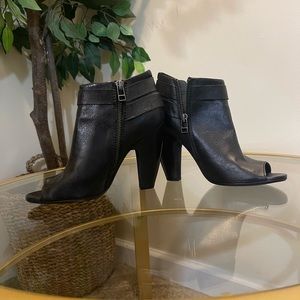 Black booties by Steve Madden